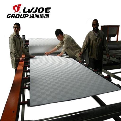 O PVC/folha de alumínio laminou a condição nova da máquina de corte do painel de teto da gipsita