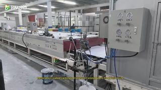 Linha de produção de pulverização automática de painel de teto de gesso