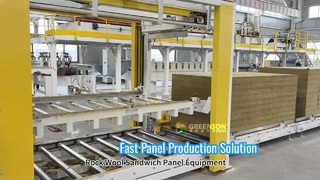 Máquina automática de painel sanduíche de lã de rocha