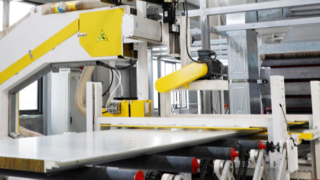 Máquina de fabricação de painéis de sanduíches de lã de rocha Eps