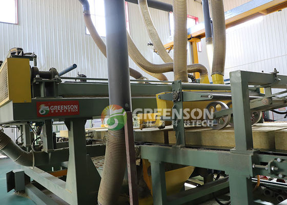 Bom preço. Linha de produção de painéis de lã de pedra com 80-200 kg/m3 Densidade on-line