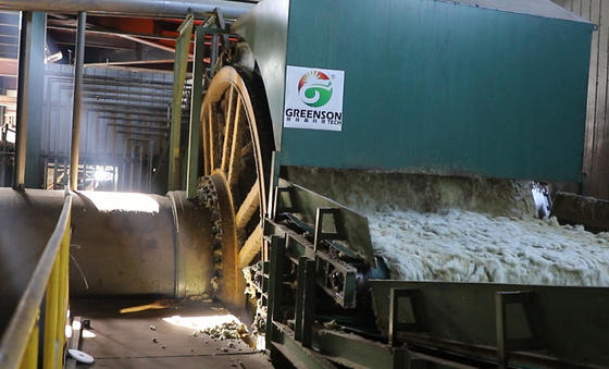 Bom preço. Fabricante Linha de produção de lã de lã de pedra automática direta de pedra on-line