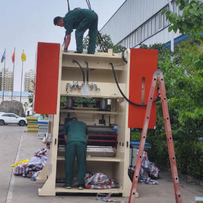 Bom preço. Placa de teto de gesso silenciado Placa de gesso da fábrica da máquina de perfuração de perfuração de orifícios de prensa hidráulica on-line