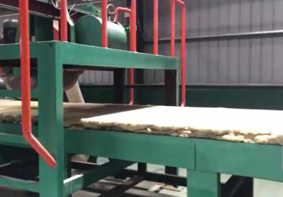 Bom preço. Linha de Produção Automática de Lã de Rocha de Alta Densidade com Tamanho de Feltro Ajustável para Painel de Lã Mineral on-line