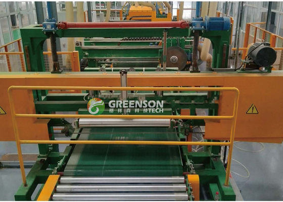 Linha de produção de placas de lã mineral de baixo ruído de aquecimento elétrico com sistema de controlo PLC