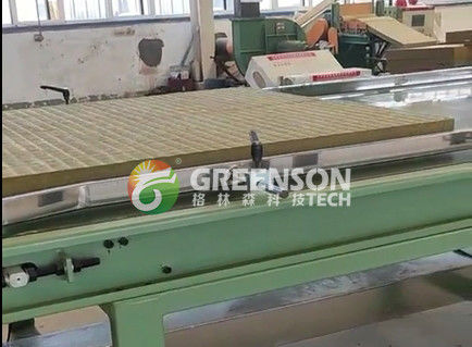 Linha de produção de materiais de construção totalmente automática para placas de lã de fibras de minério / rocha / pedra / basalto