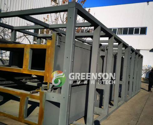 Linha de produção de lã de rocha personalizada com comprimento de 1200 mm-2400 mm, controle PLC e capacidade anual de 30000-60000 toneladas