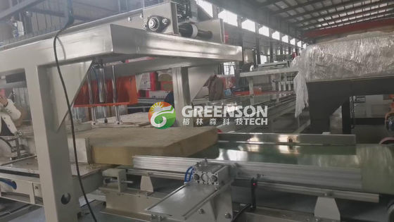 Máquina de fabricação de placas industriais de lã de rocha para 1,2 metros Fabricação de placas de parede