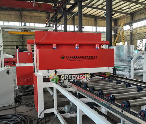 Máquina automática de revestimento de telhados de gesso de chapa de PVC para placas de gesso