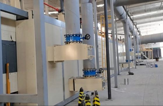 Máquinas e aparelhos para produção de placas de lã mineral