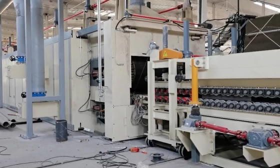 Linha de produção de isolamento de lã de rocha com controlo PLC
