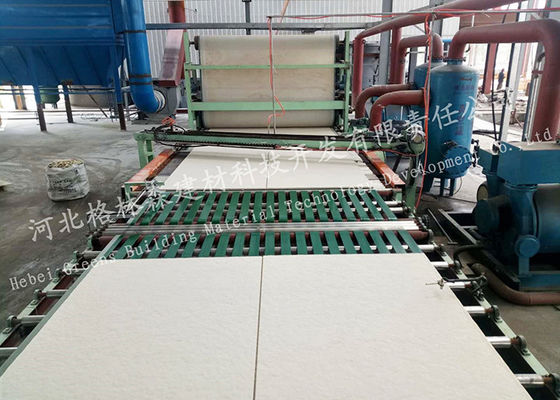 Máquina mineral acústica da fabricação do painel de teto da fibra com projeto chave da volta