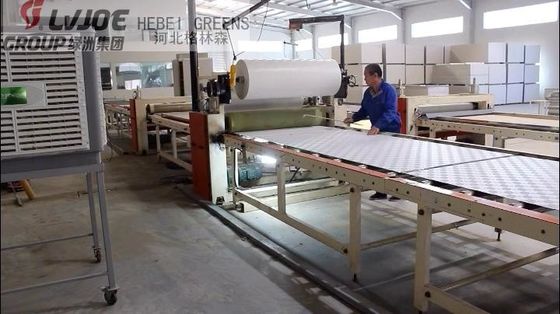Bom preço. Máquina totalmente automático da laminação do de alta capacidade menos trabalho para a placa de gipsita on-line