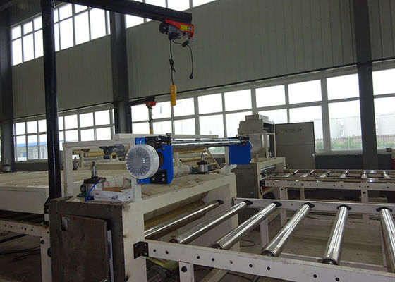 Bom preço. Dobre a máquina de estratificação tomada partido do vinil de Sheetrock com alimentador/descarregador automáticos on-line
