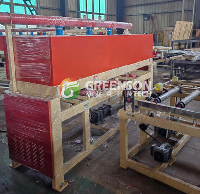 Máquina de laminação totalmente automática controlada por PLC para telhados de gesso de PVC de 2x2 com velocidade de 15 m/min