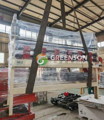 Máquina automática de placas de gesso laminadas de PVC com laminagem eficaz de 1300 mm, sistema PLC e capacidade de 2-6 milhões de m2/ano