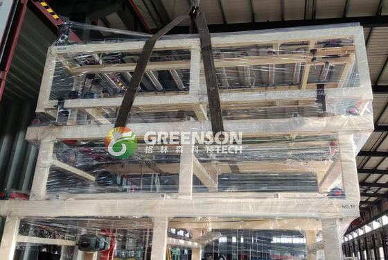 Bom preço. Máquina de placas de gesso revestidas com PVC com largura de laminação efetiva de 1300 mm, velocidade ajustável de 2 a 15 m/min e controle elétrico do sistema PLC para linha de produção de telhados de gesso on-line