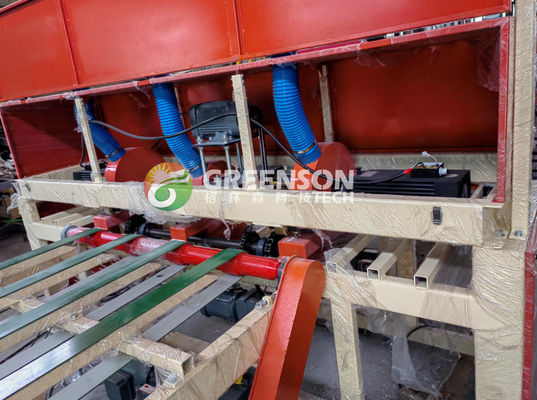 Bom preço. Máquina de laminação de placas de gesso totalmente automática com sistema de controlo PLC, largura máxima de laminação de 1300 mm e velocidade de 15 m/min on-line