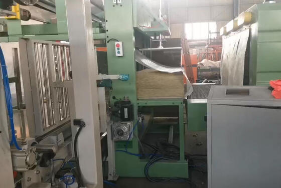 Linha de Produção de Lã de Rocha Controlada por CLP com Cura em Alta Temperatura e Densidade de Matéria-Prima de 80-200kg/m3
