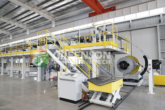 Bom preço. Linha de Produção de Painel Sanduíche de PU Totalmente Automática com Potência de 300kW e Largura Ajustável on-line