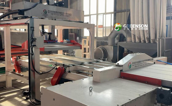 Alimentação automática, colagem, serra, empilhamento, máquina de Dunnage
