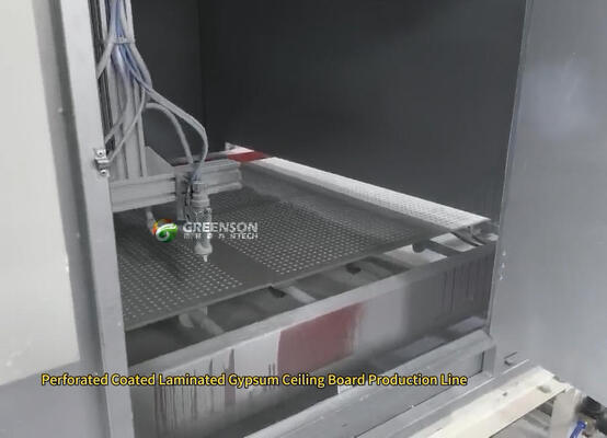 Bom preço. Linha de pulverização de tinta látex à base de água Eco para acabamento decorativo de placa de gesso com face de papel on-line