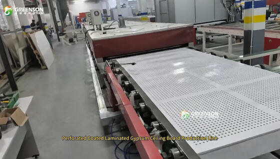 Linha de produção contínua de pintura por spray de painel de gesso