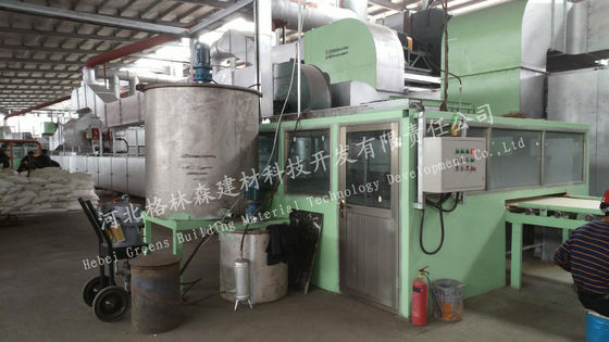 Bom preço. Máquina absorvente sadia da telha do teto da planta do teto de lãs minerais à prova de som on-line